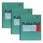 Pukka Pad Metallic Jotta Professional Notebooks, 8.5" x 11", College Ruled, 100 Sheets, Green, 3/Pack (8751-MET)~#|#~73445D08-B349-411D-AC5D4CAA73123EE5_sc7