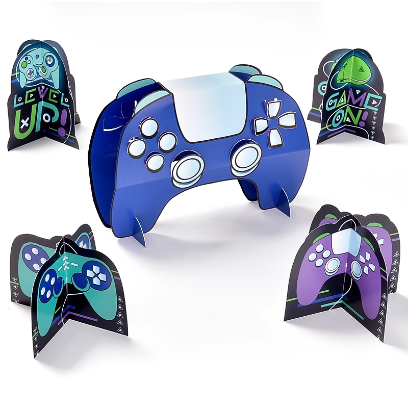 Party City Game-On 5 Piece Tabletop Decoration Kit, Multicolored (AM284899-PC) image 1