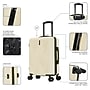 InUSA Drip 20" Hardside Carry-On Suitcase, 4-Wheeled Spinner, TSA Checkpoint Friendly, Sand (IUDRI00S-SAN)~#|#~734693C1-BCE9-4E3F-8A8385985F0995A9_sc7