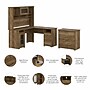 Bush Furniture Cabot 60"W L Shaped Computer Desk with Hutch and Lateral File Cabinet, Reclaimed Pine (CAB005RCP)~#|#~734A4C1D-568F-425C-A4469D7EDE4DB020_sc7