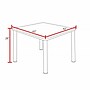 Regency Kee Square Laminate Breakroom Table, 42"D x 42"W, Ash Grey/Black (TB4242AGBPBK)~#|#~734DFC24-79AB-4796-AABD7CE1513C4A42_sc7