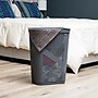 Mind Reader 15.85-Gallon Slim Laundry Hamper with Lid, Plastic, Gray, 2/Set (2HBIN60-GRY)~#|#~7353835D-ABAC-4B4E-87B5CD7E3691439F_sc7