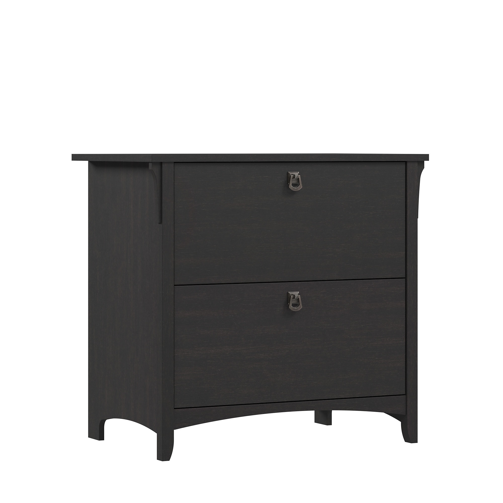 Bush Home Salinas 2 Drawer Lateral File Cabinet, Vintage Black (SAF132VB-03) Sansujyuku sansujyuku.com