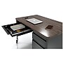 Hirsh 48"W Single-Pedestal Mobile Teacher's Desk, Black/Walnut (22646)~#|#~735555F1-6B53-43F9-A0AE3720ED89BBFB_sc7