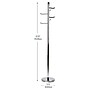 Mind Reader Coat Rack Freestanding  Coat Tree, Silver, Metal (CRMAG-SIL)~#|#~7355EAB8-1071-4D4E-A4D9BB11AB6560F4_sc7