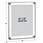 Azar Poster Holder, 26" x 32", Wall Mounted, Black, Acrylic (105530-BLK)~#|#~735683CC-6CF8-4032-980AC45A8B86CE00_sc7