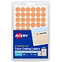 Avery Color-Coding Labels, 1/2 " Dia, Neon Orange, Non-Printable, 840 Labels/Pack (5062)~#|#~7358A6E8-1362-41D2-942883ED3B83A7F4_sc7
