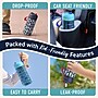 bentgo Plastic Water Bottle, 15 oz., Rocket/Shark, 2/Pack (BGKDWB2-3)~#|#~7359D1C3-C0EF-4719-AA7B24B2FC0AD932_sc7