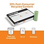 Coastwide Professional™ 60 Gallon Trash Bag with 30% PCR, 38" x 58", Low Density, 0.8 mil, Green, 100 Bags/Box (CW62423)~#|#~735C07A1-E7C4-4548-A6A13093A3F0D7BB_sc7