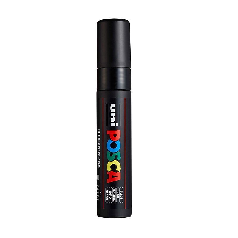 POSCA PC-17K Water Based Paint Marker, Extra Broad Tip, Black (UBCPC17KBLACK) image 1