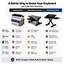 Uncaged Ergonomics KT3 Adjustable Height Keyboard Stand with Mouse Platform for Counters and Workstations, Black~#|#~73633D96-9EDF-4BCF-9CCC2BE8D505FC41_sc7