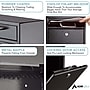 AdirOffice Indoor/Outdoor Interoffice Mailbox, Black (631-04-BLK)~#|#~73659BA3-E08C-40D4-8FEC6C838AC4F606_sc7