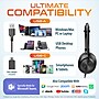 Delton 32Y MS Teams Noise-Canceling On-Ear Computer Headset, USB Type-A & Type C, Black (DWH32Y) ~#|#~73672C8D-80DE-40D6-8A861F1F016E4748_sc7