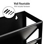 Mind Reader 5-Compartment Mountable Plastic Vertical File Storage, Black (WALLANCH-BLK)~#|#~736793A6-A1B4-4883-BCF9E17781D3298D_sc7