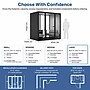Uncaged Ergonomics Modular Acoustic Office Pod with Ventilation, Lighting and Power, Large, Black (POD-L-Black)~#|#~73682873-6B4B-458D-A13D4C9141D04D2D_sc7