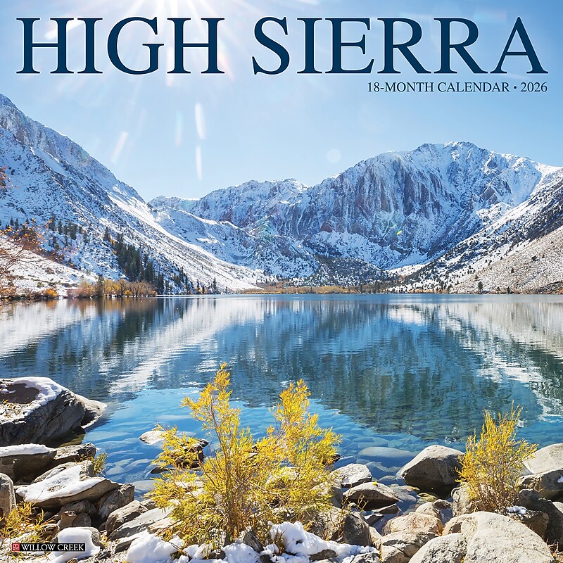 2026 Willow Creek High Sierra 12" x 12" Monthly Wall Calendar (55830) image 1