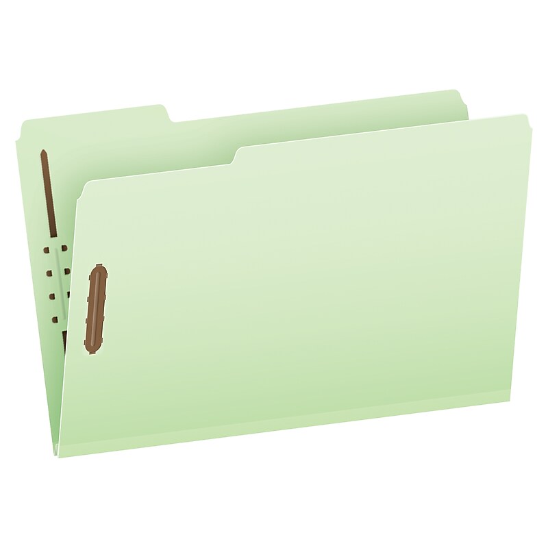 Pendaflex 30% Recycled Heavy Duty Pressboard Classification Folder, 3" Expansion, Legal Size, Light Green, 25/Box (PFX17187) image 1
