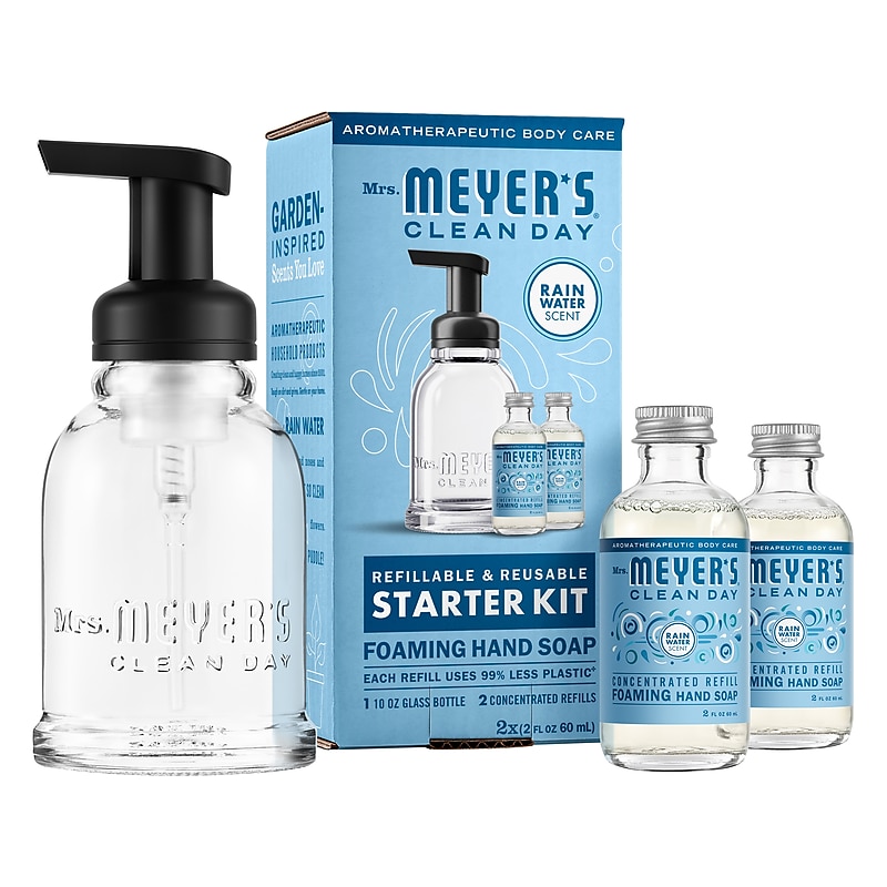 Mrs. Meyer's Foaming Hand Soap, Rain Water Scent, 4 Fl. Oz.(355607) image 1