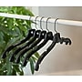 Nahanco 17" Plastic Middle Heavy Weight Top Hanger, Black, 100/Carton (2505BHMG)~#|#~73816327-FD76-4916-BE8648D3AAB9F646_sc7
