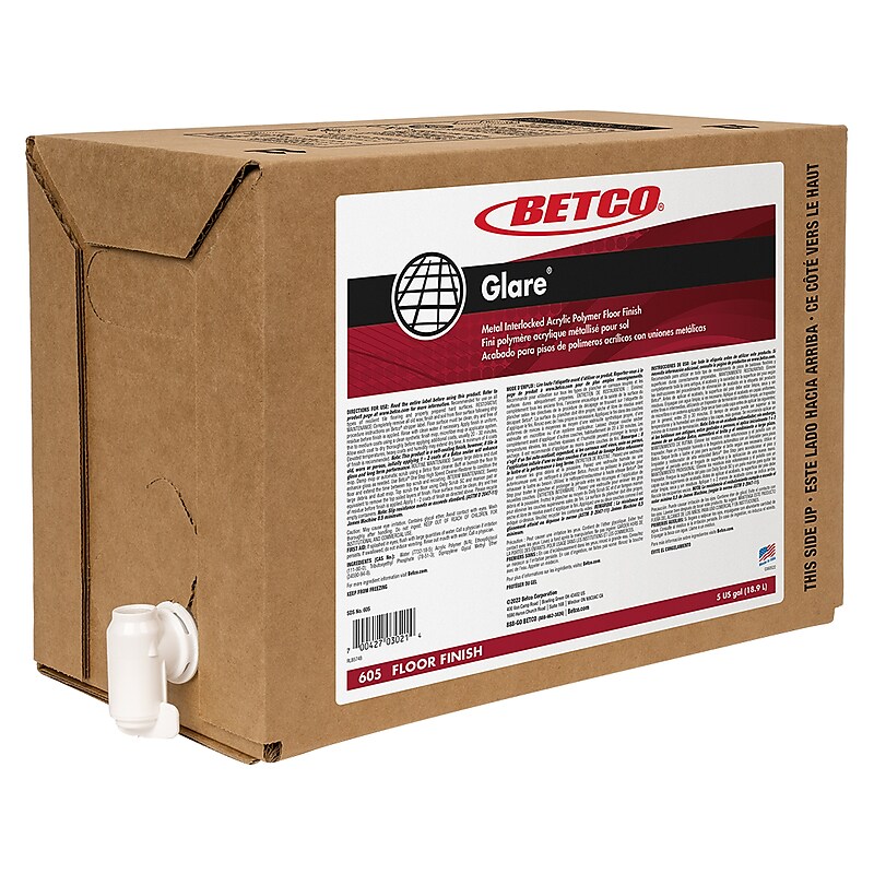 Betco Glare Floor Finish, 5 Gal. (605B500) image 1