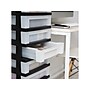 Iris 9-Drawer Standalone Storage, Black/Translucent White (585005)~#|#~7389AEA9-3EAD-46BF-91B41042726C1DEA_sc7