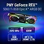 PNY NVIDIA GeForce RTX 5060 Ti EPIC-X RGB OC Triple Fan PCIe 5.0 8GB GDDR7 Gaming Graphics Card, 2407 MHz Core, Black~#|#~738DD906-612C-4563-8A9FE10A0D5BAFA6_sc7