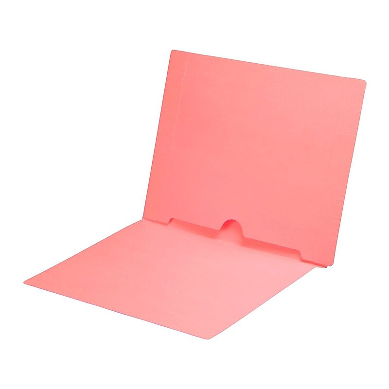 Medical Arts Press End Tab File Folder, Straight Cut, Letter-Size, Pink, 50/Box (S-09017-PNK) image 1