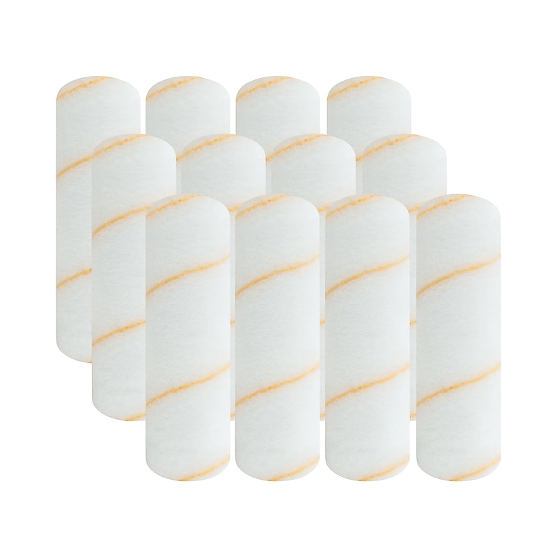 Wooster Brush Pro/Doo-Z Roller Cover, 9", 0.38" Nap, White/Golden, Dozen (0RR6420090) image 1