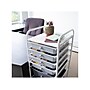 Humble Crew Essentials 8-Drawer Metal/Plastic Mobile Cart, Gray (UT76702)~#|#~7390FD43-5130-4344-B89C2258910B2B86_sc7