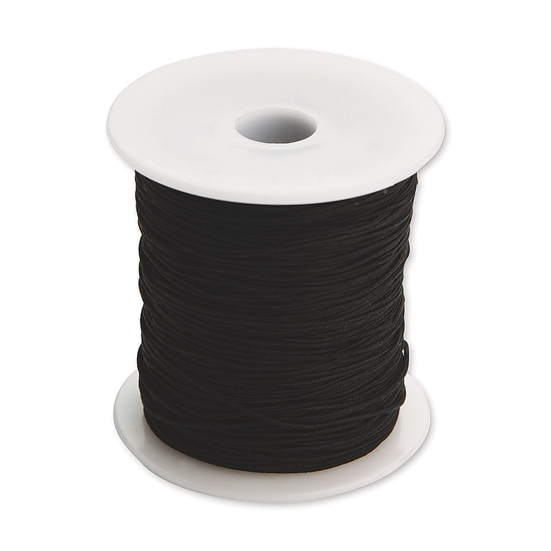 S&S Medium Elastic Cord, 100 yds., Black (BE1344) image 1