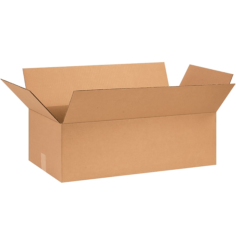26" x 13" x 8" Shipping Boxes, Brown, 20/Bundle (26138) image 1
