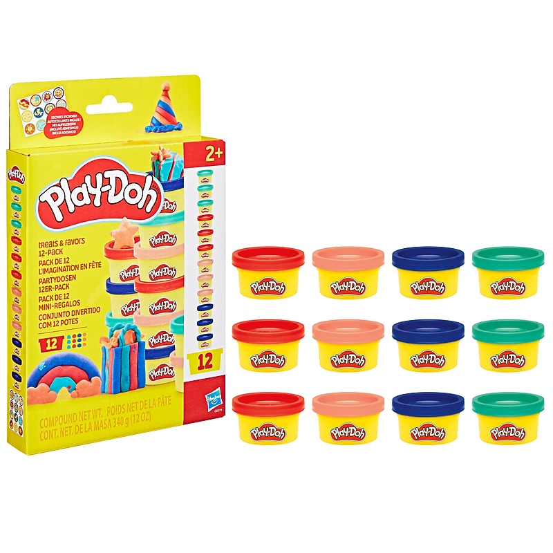 Play-Doh Treats and Party Favors, Assorted Colors, 12/Pack (G0519) image 1