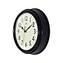 Infinity Instruments Nostalgic Wall Clock, Plastic/Glass, 9.5"Dia. (20306BK-4544)~#|#~73A05B37-8DA1-47D2-909F3F314A8C8A42_sc7