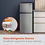Magic Chef Mini Refrigerator w/Freezer, 4.5 Cu. Ft., Platinum Steel (HMDR45PS)~#|#~73A3C4C9-4DBE-45F7-970DBBC94C2C97D6_sc7