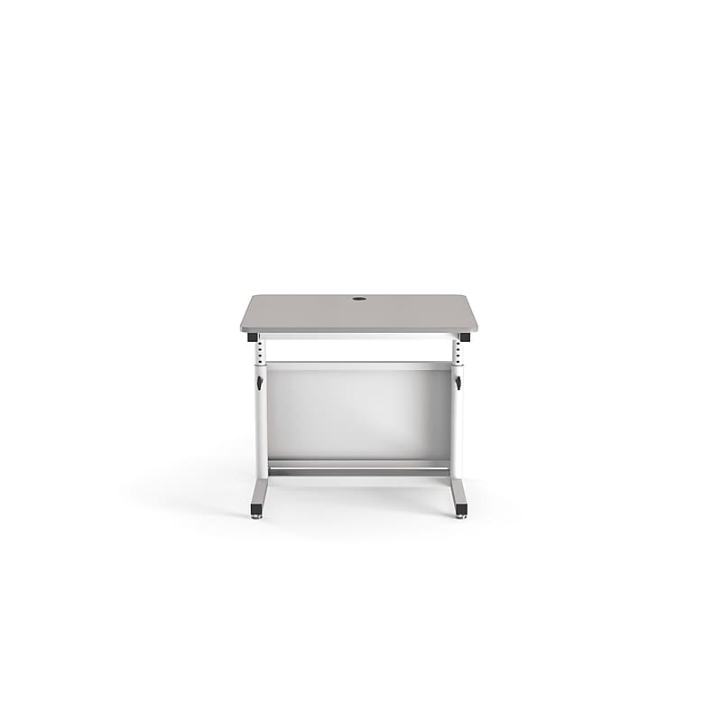 VersaDesk Deluxe 36"W Manual Adjustable Standing Computer Table, Grey/White (CTL3630-WG) image 1