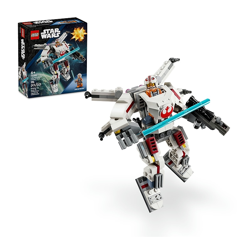 LEGO Star Wars Luke Skywalker X-Wing Mech, 195 Pieces (75390) image 1