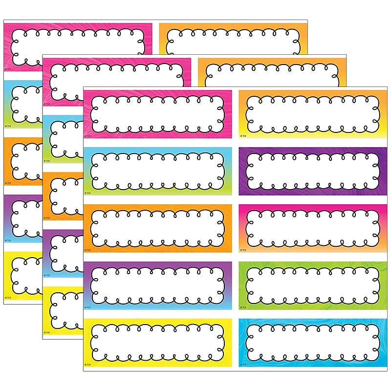 Teacher Created Resources Brights 4Ever Labels Magnetic Accents, 20/Pack, 3 Packs (TCR77056-3) image 1