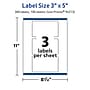 Avery TrueBlock Laser/Inkjet Rectangle Multipurpose Labels, 3" x 5", White, 300/Box (94213)~#|#~73AD849C-BCF0-455C-BAC09F93B8F96256_sc7
