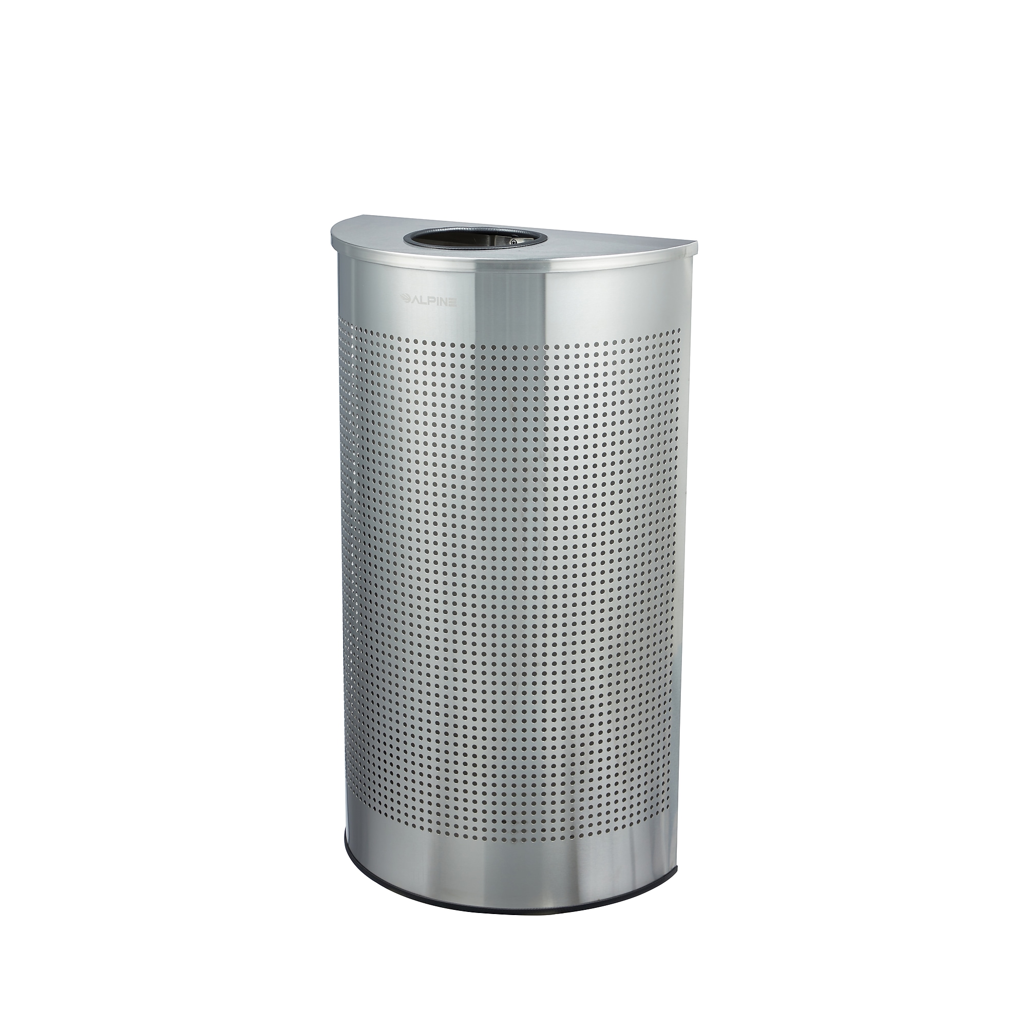 Alpine Industries Stainless Steel Trash Can, 12 Gallon, Silver (ALP438-12HR-SS) Sansujyuku sansujyuku.com