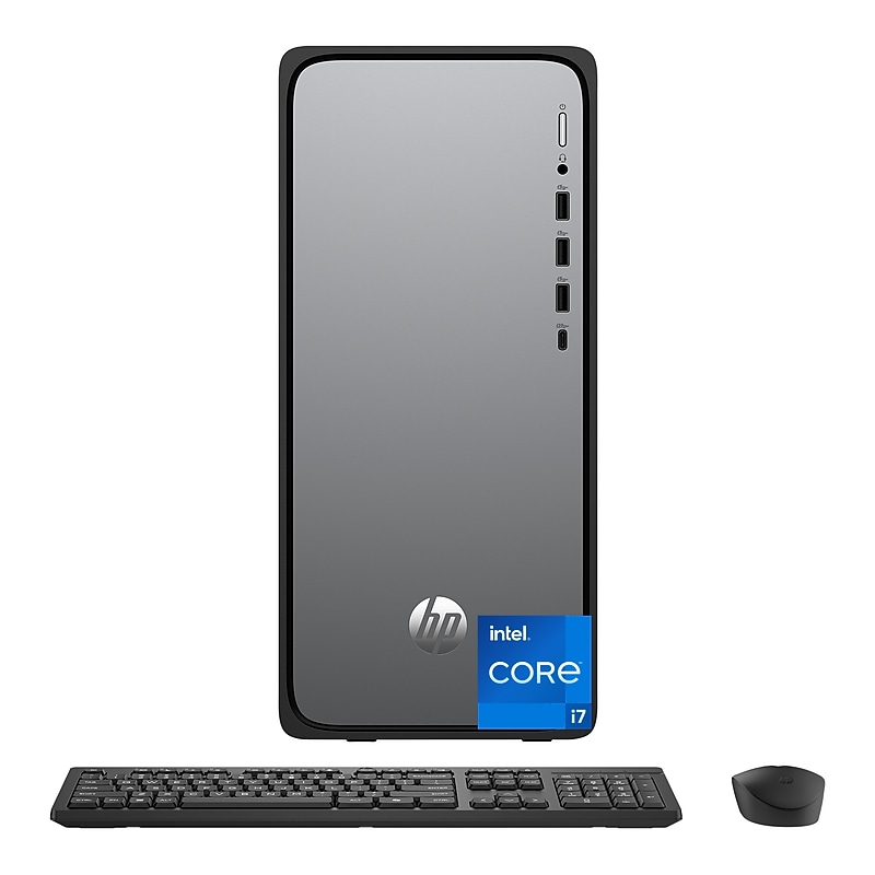 HP OmniDesk  Desktop Computer, Intel Core i7-14700, 16GB RAM,  1TB SSD, Windows 11 Home, Mouse & Keyboard Included image 1