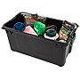 Iris Remington Stor-It-All 87.4 Quart Storage Container, Plastic, Black, 4/Pack (296005)~#|#~73B16C20-B8C5-4F8B-B564DAC2B40D8485_sc7