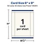 Avery Integrated Cards, 6" x 9", Matte Ivory, 50/Box (95281)~#|#~73B19071-50C1-4123-B5C9C022D8AF107E_sc7