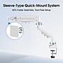 FlexiSpot MA1 Single Adjustable Arm, Up to 32" Monitor, White (MA1W-S-DP)~#|#~73B8A93F-8F48-4C0C-940EAEC499D6AF4A_sc7