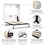 Bestar Avalon 61W Full Murphy Bed - High-Gloss White~#|#~73BB60C4-4AC8-4BB3-83E1476A807A5187_sc7