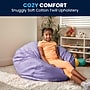 Flash Furniture Cotton Twill Oversized Dot Bean Bag Chair, Lavender (DGBEANLGDTPUR)~#|#~73BC459A-1EF0-4148-9EB49B10770FE1BF_sc7