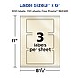 Avery Pearlized Ivory Rectangle Multipurpose Labels, 3" x 6", Ivory, 300/Box (94249)~#|#~73C2B835-35B6-4650-97A808C3A0F6102E_sc7