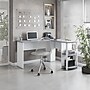 Techni Mobili 51" Mixed Materials L-Shaped Desk, Gray (RTA-8413L-GRY)~#|#~73C2DEFE-5E46-4A10-A79C2E011122B621_sc7