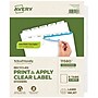 Avery EcoFriendly Maker Print & Apply Paper Divider, 5-Tab, White, 5 Sets/Pack (11580)~#|#~73C60106-B09E-4A17-9D25AD59C1AE7628_sc7