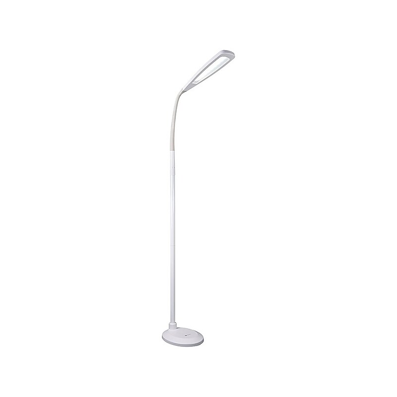 OttLite Flex 71" Glossy/Matte White LED Floor Lamp with Flat Teardrop Shade (CSP9300W) image 1