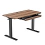 Huanuo 48"W Electric Rectangular Adjustable Standing Desk with Storage Drawer, Walnut (HNESD77WN)~#|#~73CEA80A-0BFE-4A9F-888E2738E6F2636D_sc7